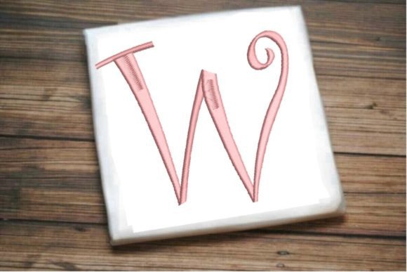 Beautiful Capital W Letter Monogram Design