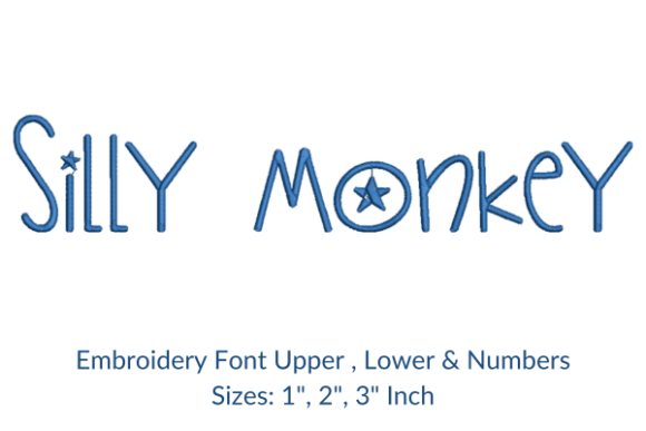 Bring Playful Personality to Your Stitches with Silly Monkey Font Embroidery Design