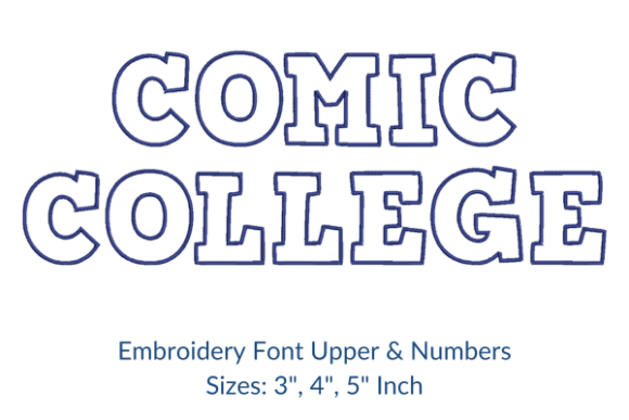 ComicCollege Font Embroidery Design: A Practical Evaluation