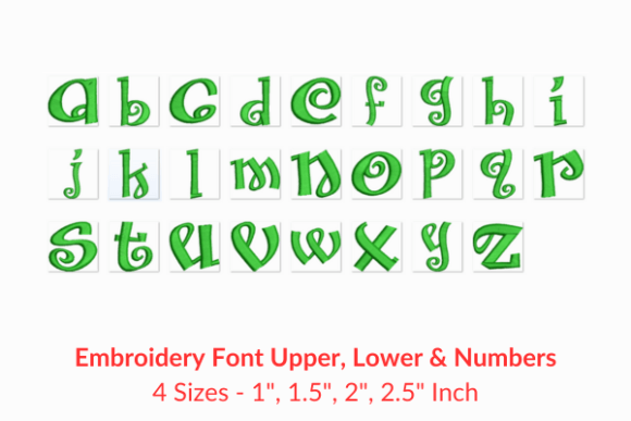 Santas BigSecret Font: A Festive Embroidery Design for Personalization