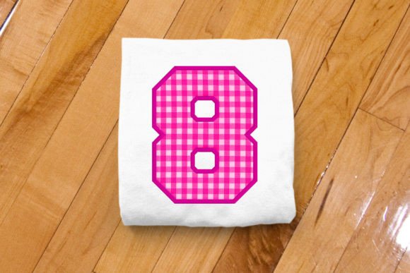 Varsity Number 8 Applique Embroidery: A Versatile Design for Every Creator